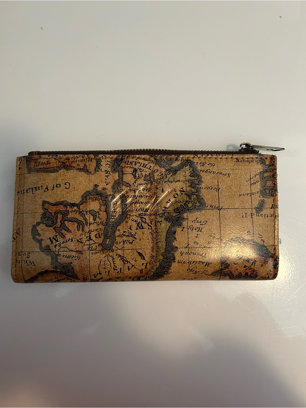 Patricia Nash Map Print Leather Wallet in Brown - Picture 2 of 5